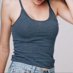 Blue and white stripped cotton Brandy  Melville